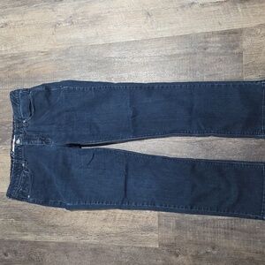 Levis 525 Straight Leg Perfect Waist Womens Size 12 Dark Wash Stretch Denim